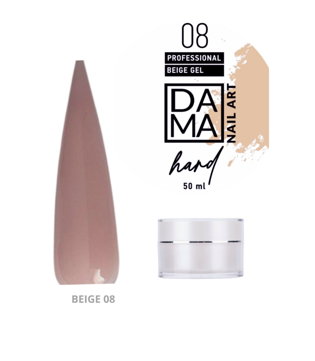 Gel constructor DamaNailArt HEMA & TPO FREE Beige N° 08