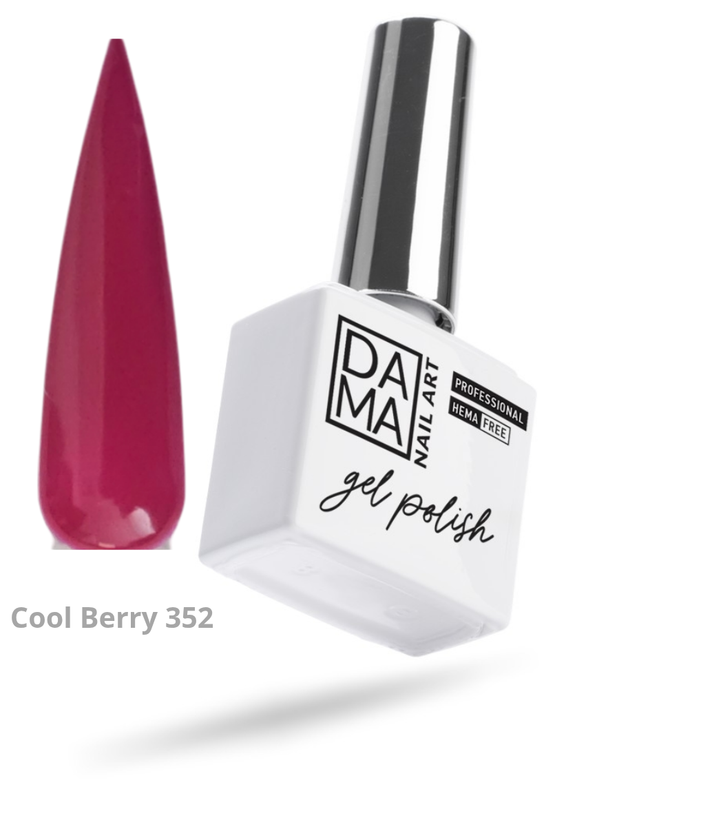 Esmalte semipermanente Cool Berry 352 HEMA & TPO FREE DAMA NAIL ART