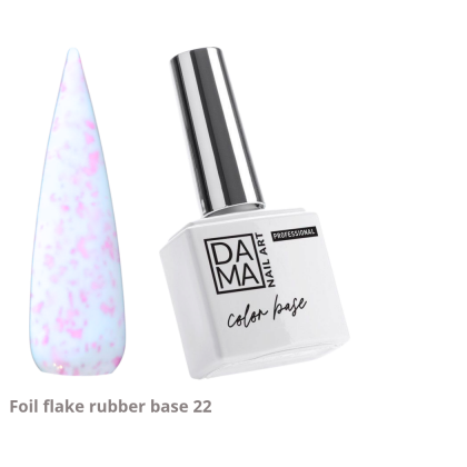 Rubber base foil flake blanco lechoso