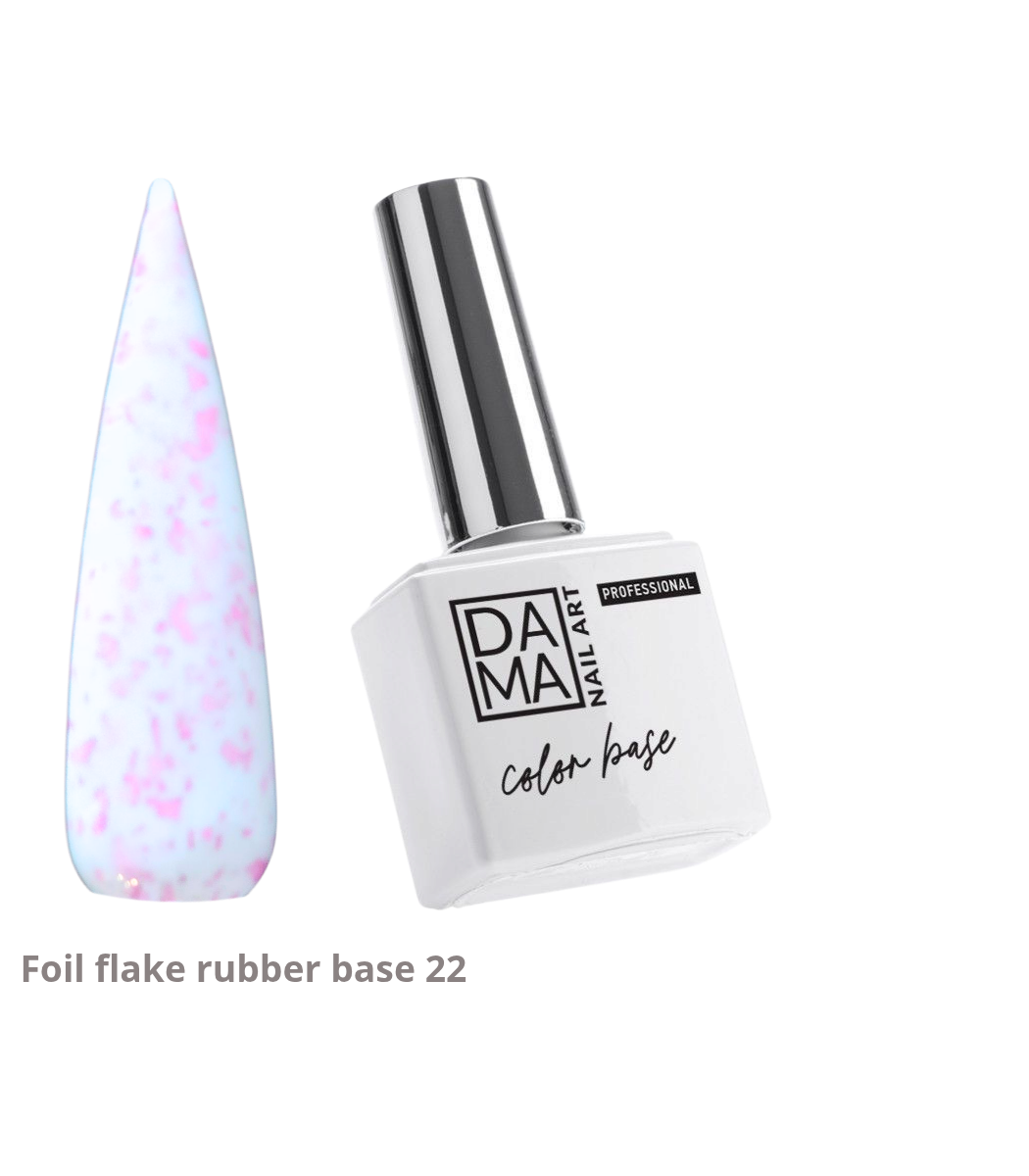 Rubber base foil flake blanco lechoso