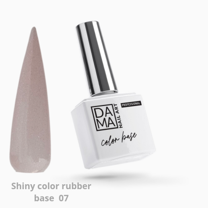 Rubber base shiny color nude