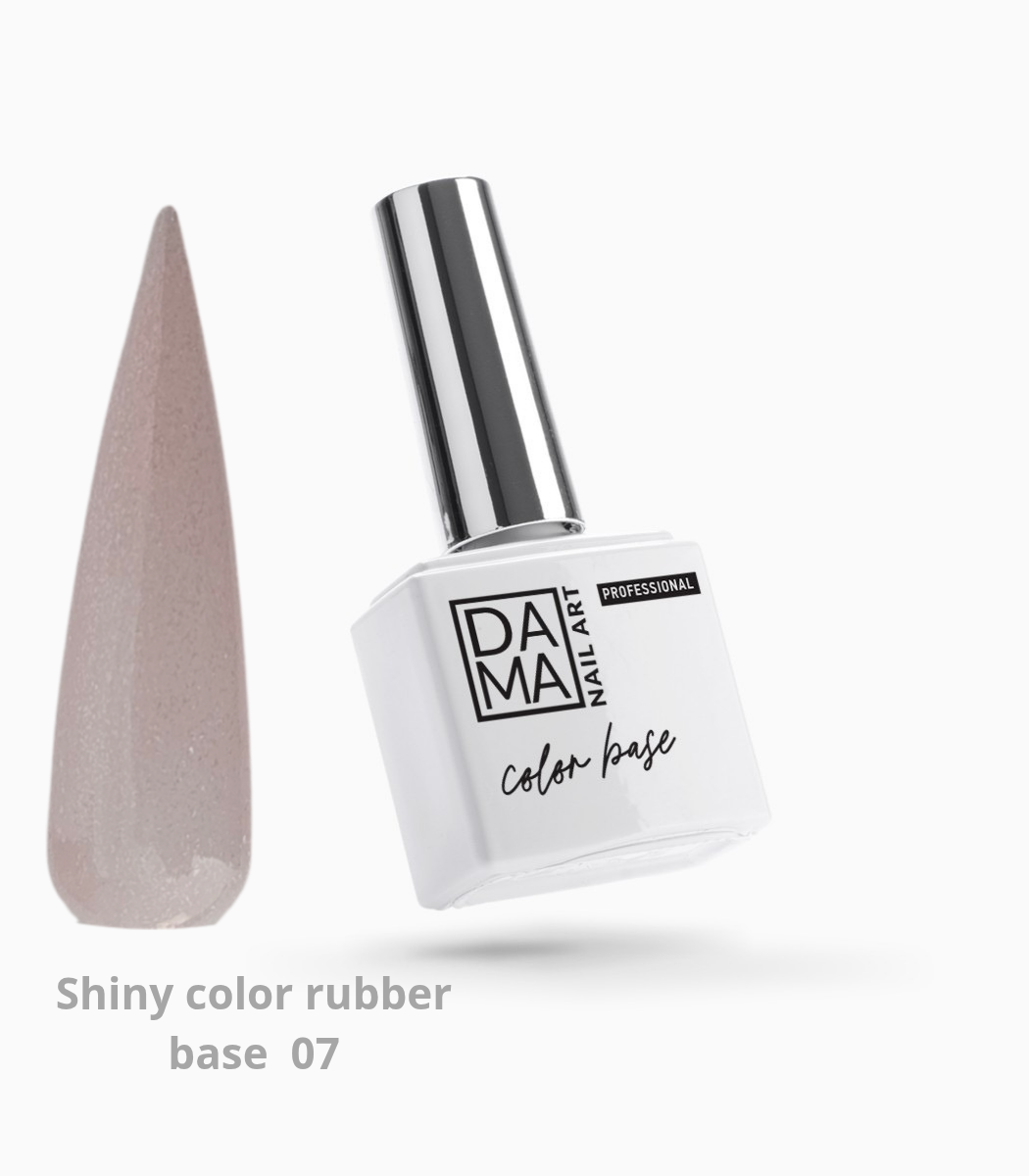 Rubber base shiny color nude