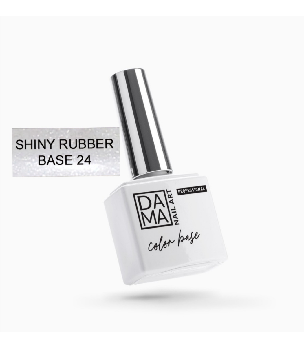 Rubber base shine blanco lechoso