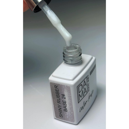 Rubber base shiny color blanco lechoso