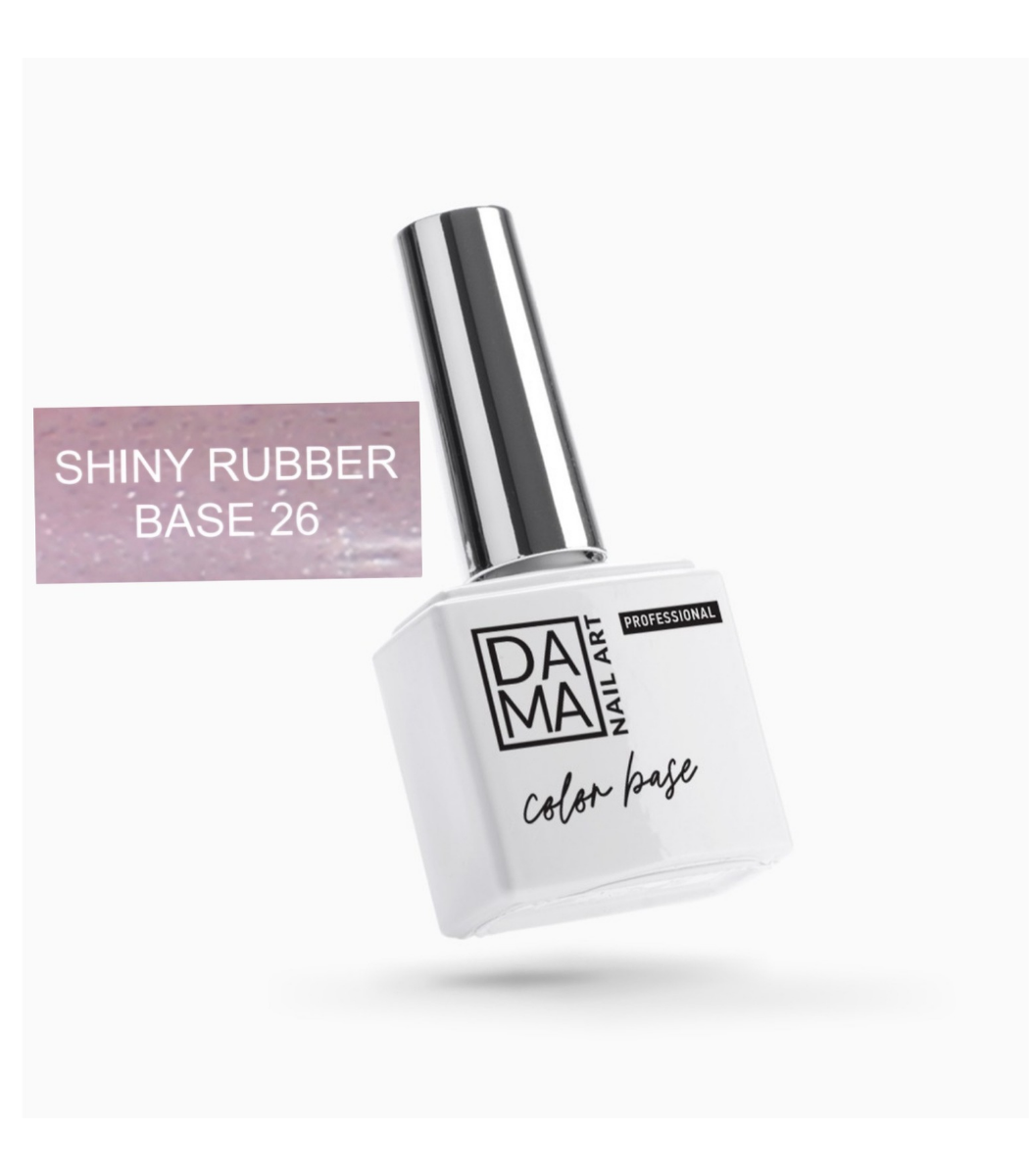 Rubber base shiny color rosa