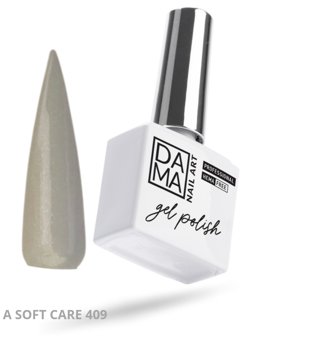 Esmalte semipermanente A SOFT CARE 409 HEMA & TPO FREE DAMA NAIL ART