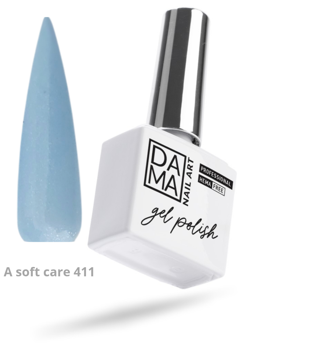 Esmalte semipermanente A soft care 411 HEMA & TPO FREE DAMA NAIL ART