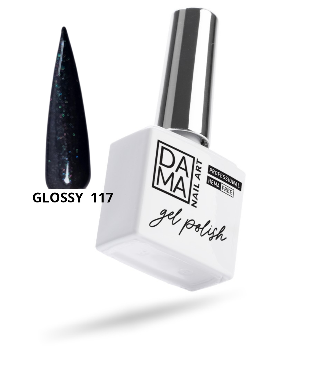 Esmalte semipermanente Glossy 117 HEMA & TPO FREE DAMA NAIL ART