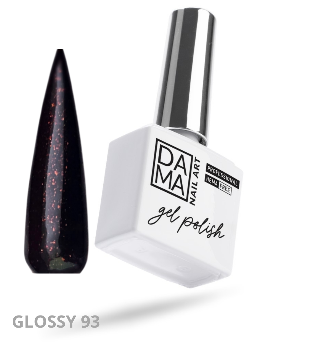 Esmalte semipermanente Glossy 93 HEMA & TPO FREE DAMA NAIL ART