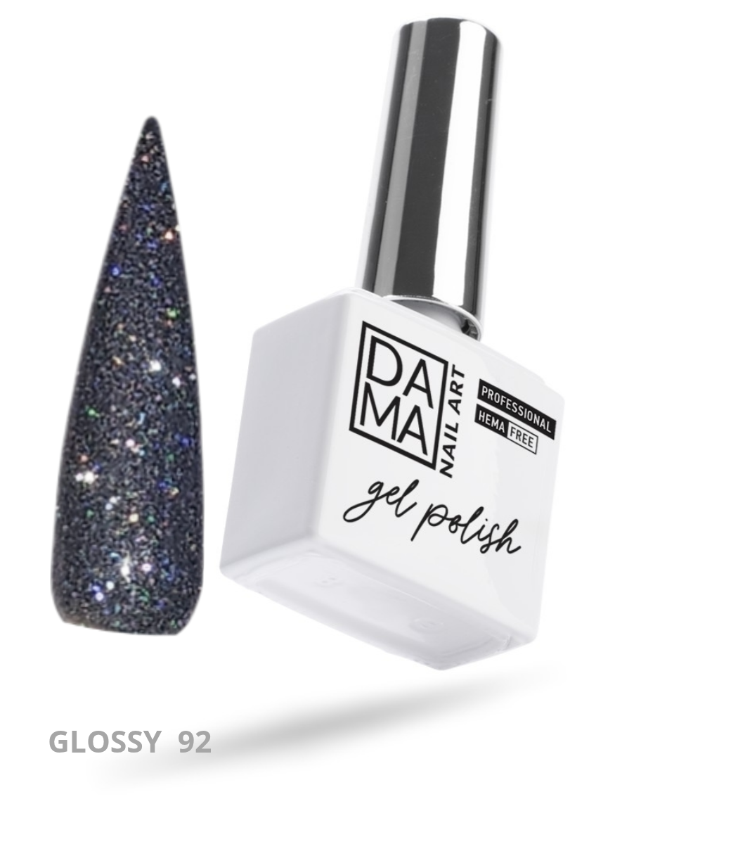 Esmalte semipermanente Glossy 92 HEMA & TPO FREE DAMA NAIL ART