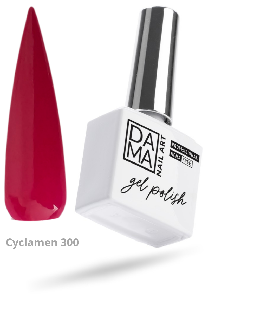 Esmalte semipermanente Cyclamen 300 HEMA & TPO FREE DAMA NAIL ART