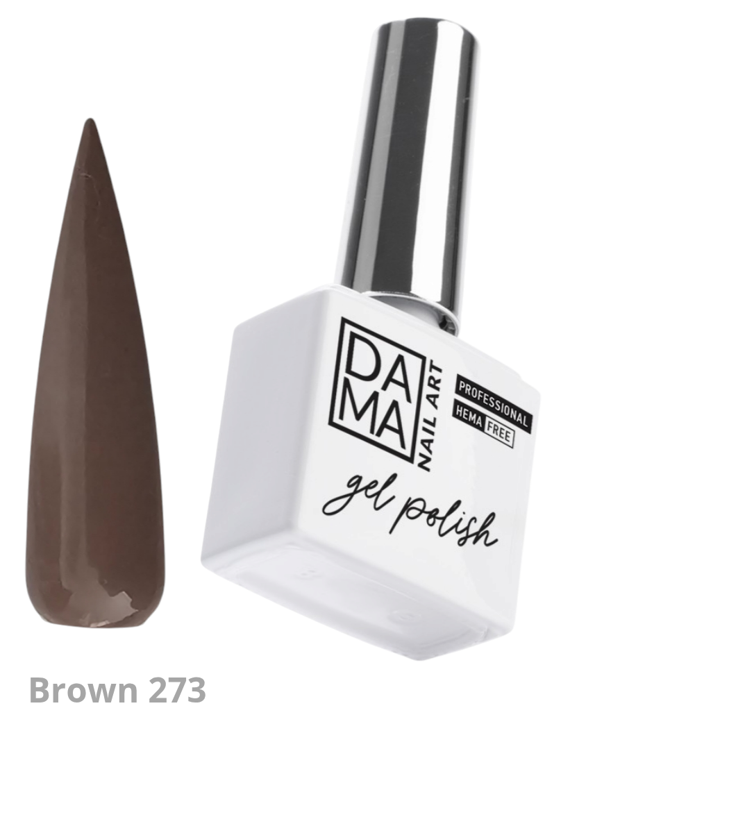 Esmalte semipermanente Brown 273 HEMA & TPO FREE DAMA NAIL ART