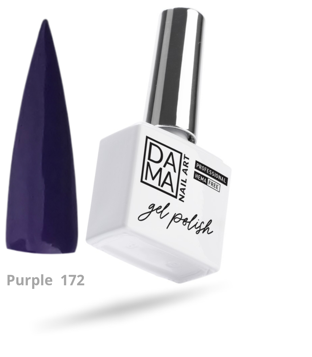 Esmalte semipermanente Purple 172 HEMA & TPO FREE DAMA NAIL ART