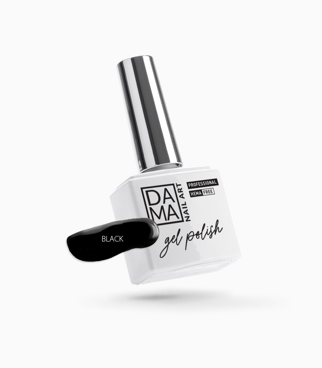 Esmalte semipermanente Negro HEMA & TPO FREE DAMA NAIL ART