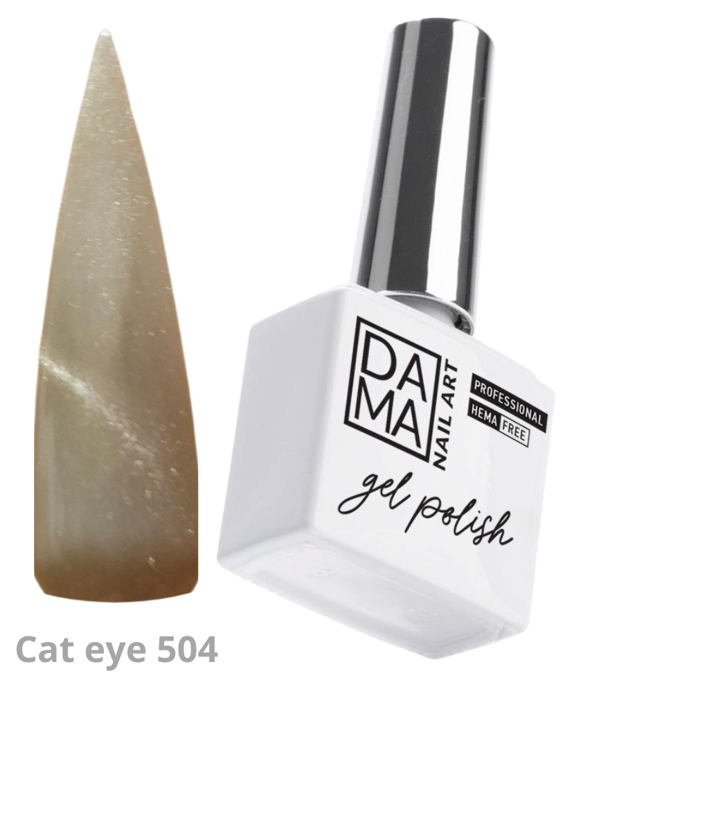 Esmalte semipermanente Cat eye 504 HEMA & TPO FREE DAMA NAIL ART