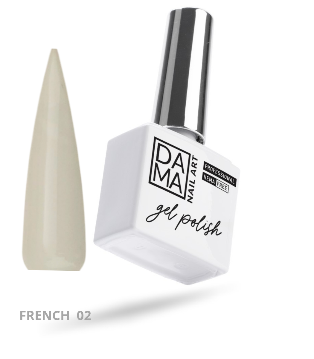 Esmalte semipermanente French 02 HEMA & TPO FREE DAMA NAIL ART
