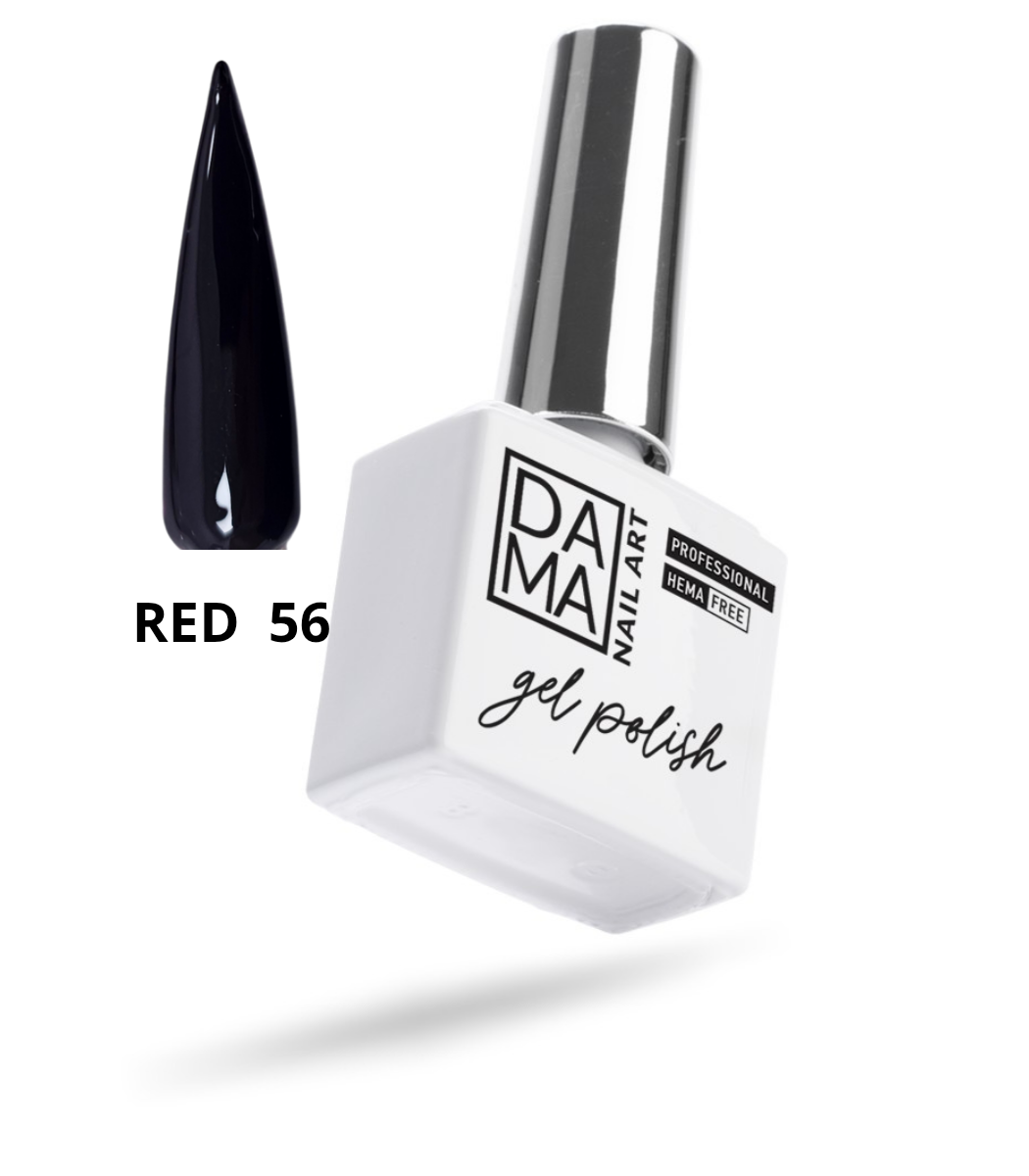 Esmalte semipermanente Red 56 HEMA & TPO FREE DAMA NAIL ART