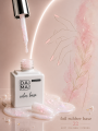 Rubber base color blanco lechoso con foil flake 22 DAMA NAIL ART HEMA & TPO FREE