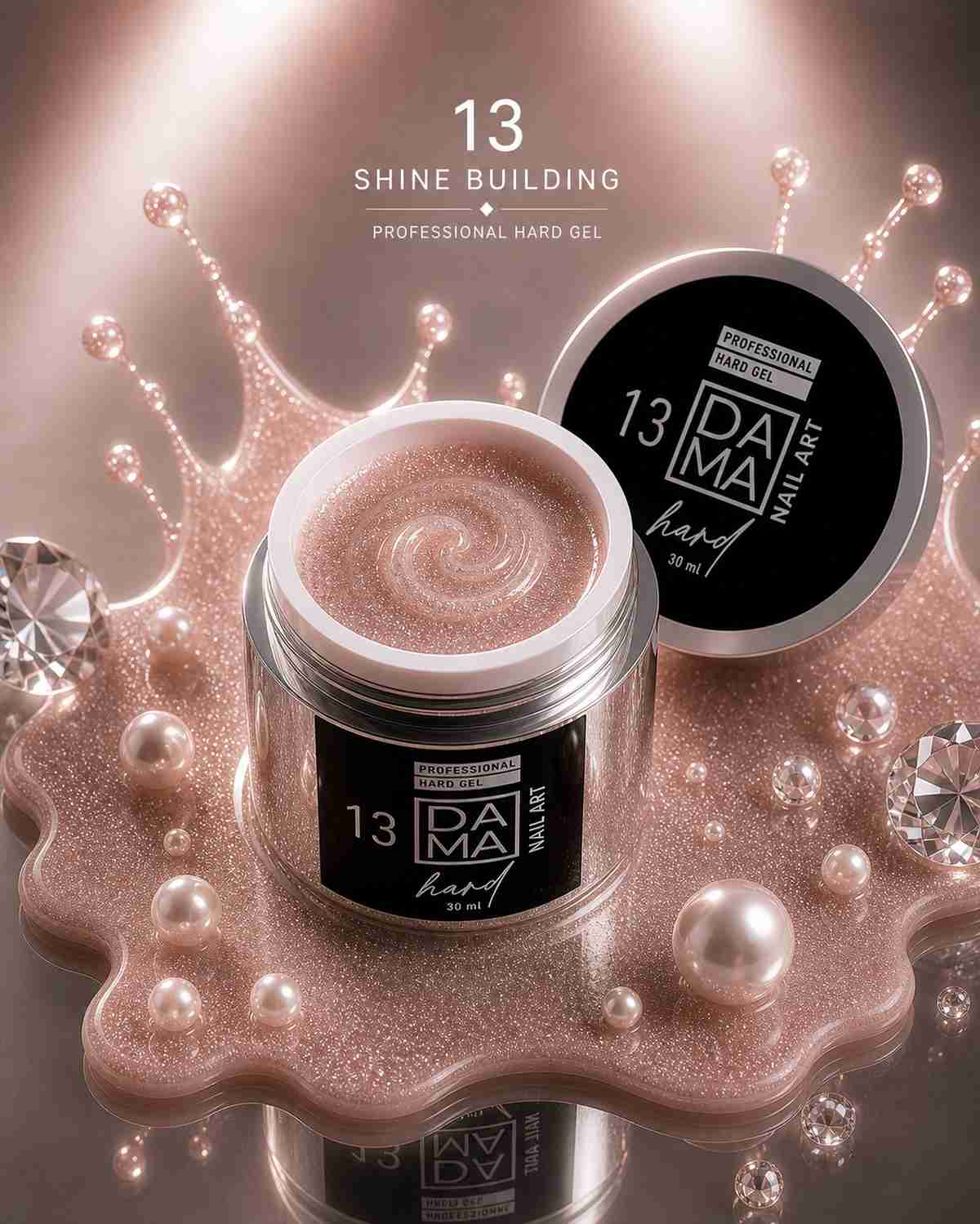 Gel Constructor Nude Shine N°13 DAMA NAIL ART HEMA & TPO FREE