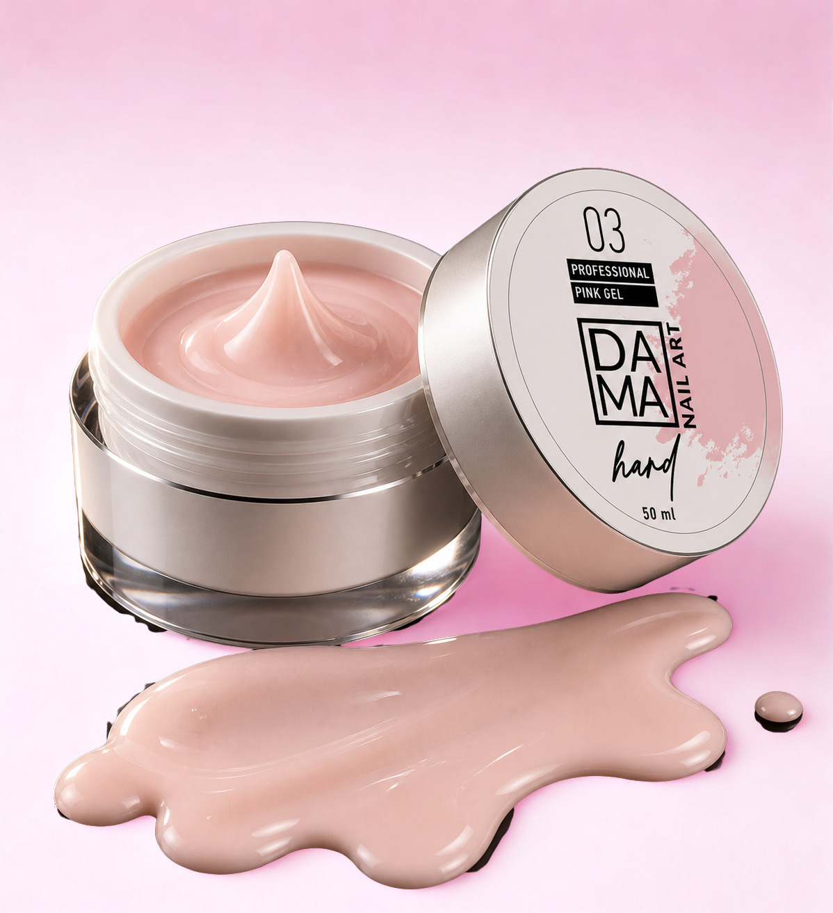Gel constructor Rosa Transparente N°03 DAMA NAIL ART HEMA & TPO FREE