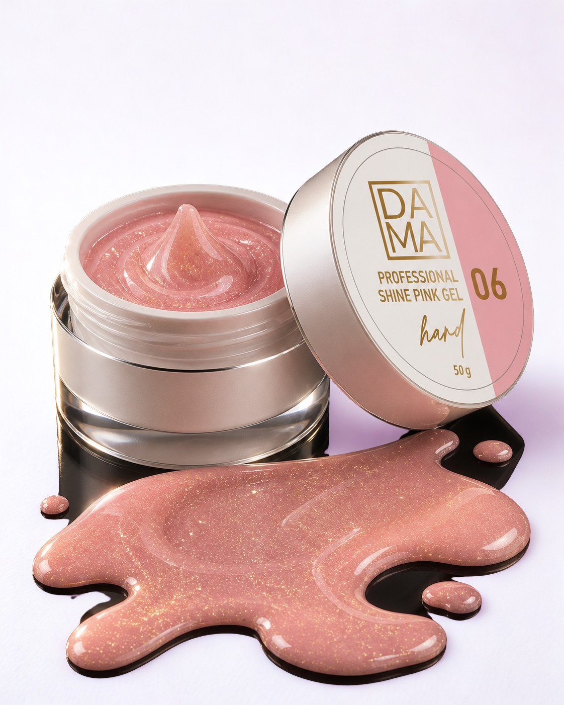 Gel constructor Shine Pink N°06 DAMA NAIL ART HEMA & TPO FREE