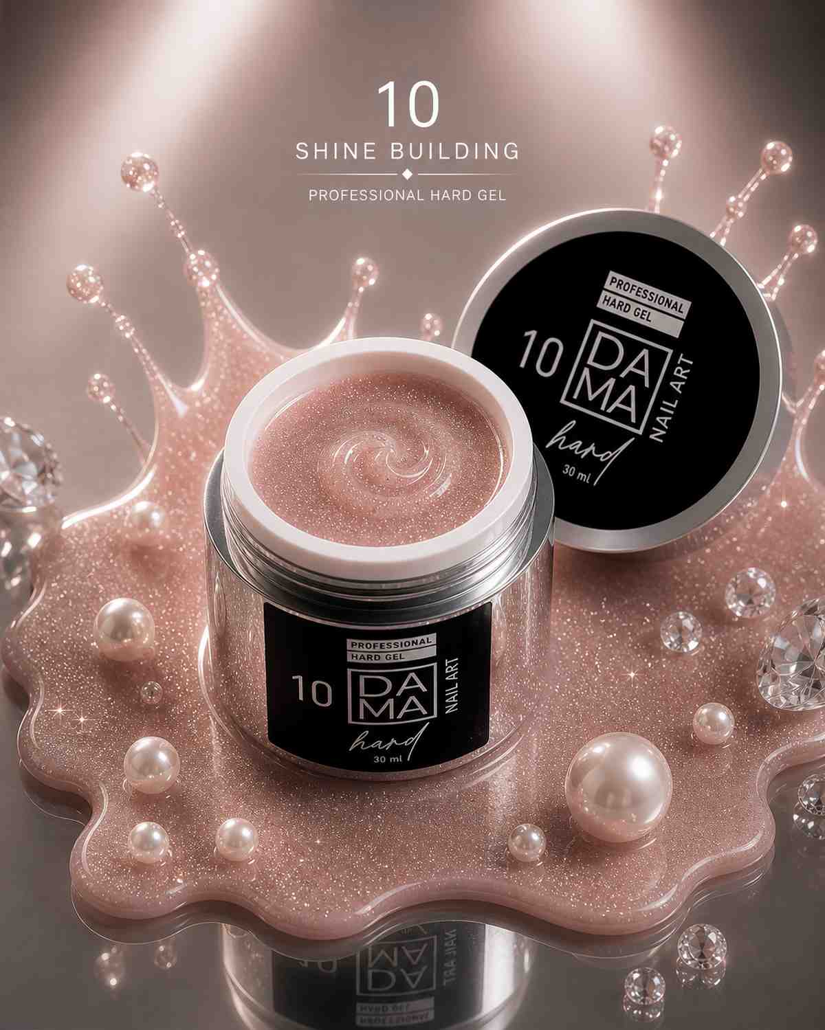 Gel constructor Shine Building N°10 DAMA NAIL ART HEMA & TPO FREE