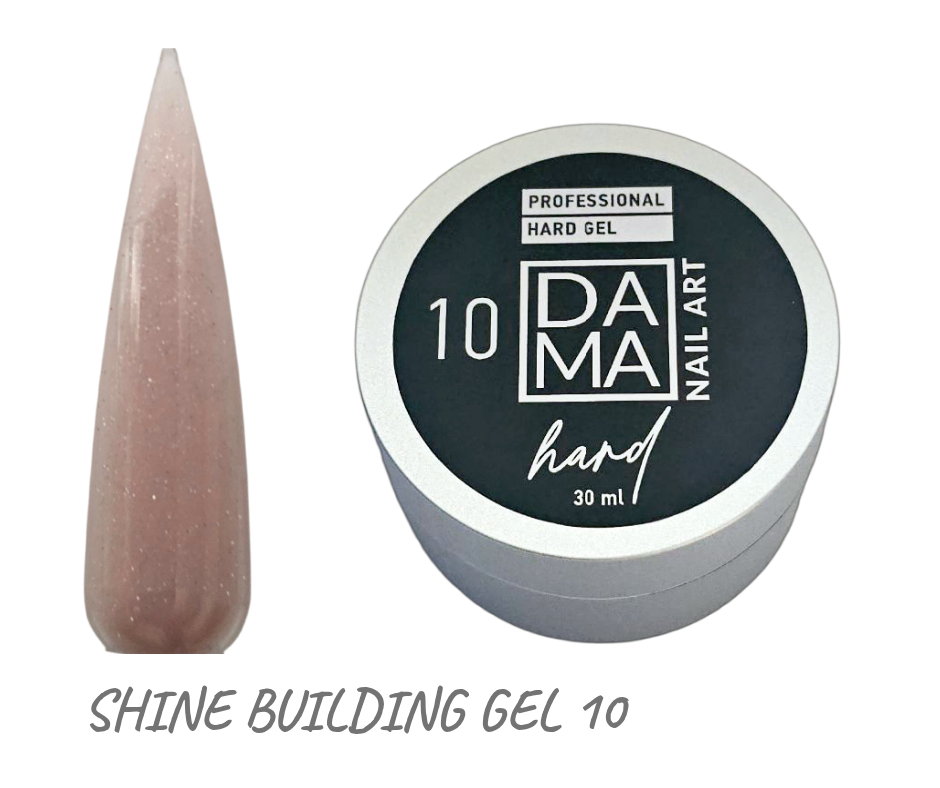 Gel constructor Shine Building N°10 DAMA NAIL ART HEMA & TPO FREE