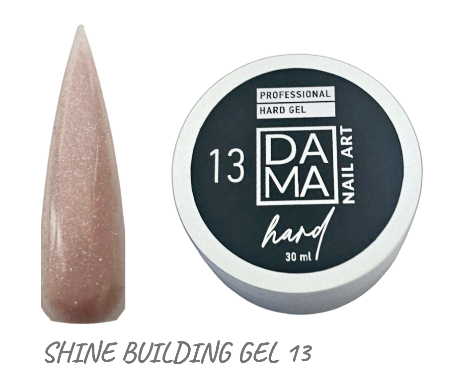Gel Constructor Nude Shine N°13 DAMA NAIL ART HEMA & TPO FREE