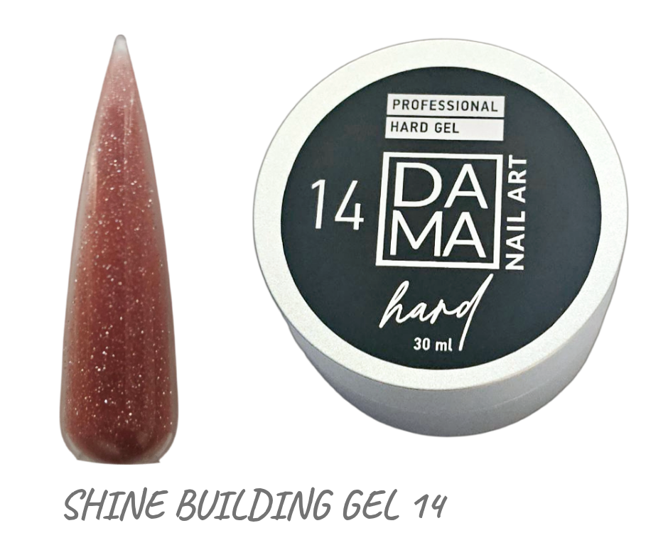 Gel Constructor Marrón Shine N°14 DAMA NAIL ART HEMA & TPO FREE