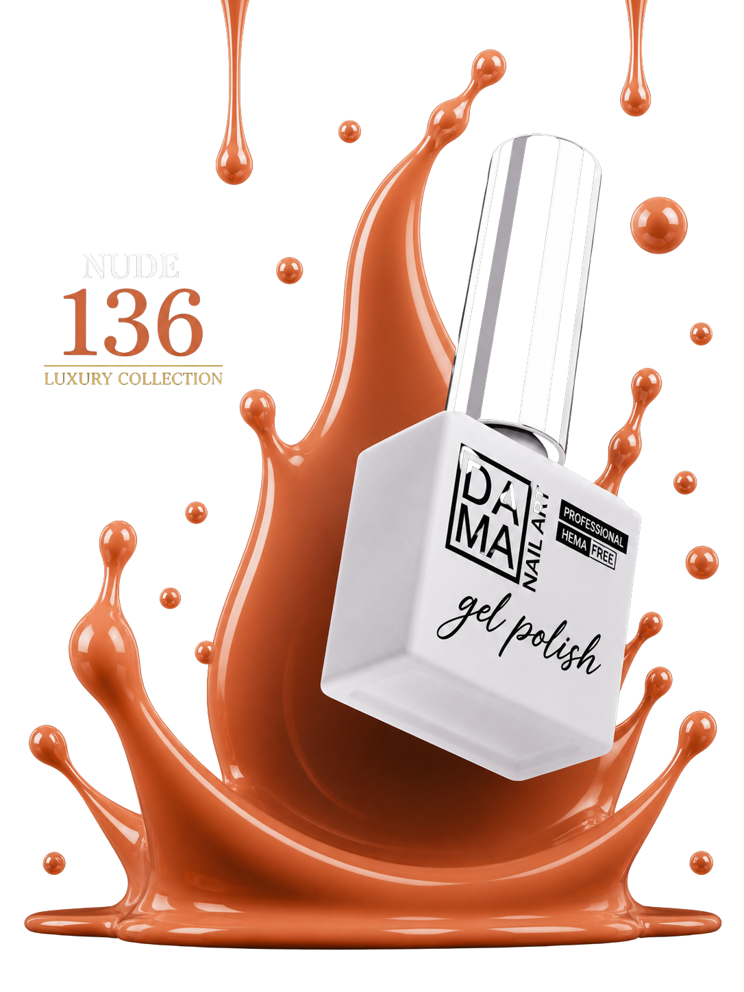Esmalte semipermanente Nude 136 HEMA & TPO FREE DAMA NAIL ART