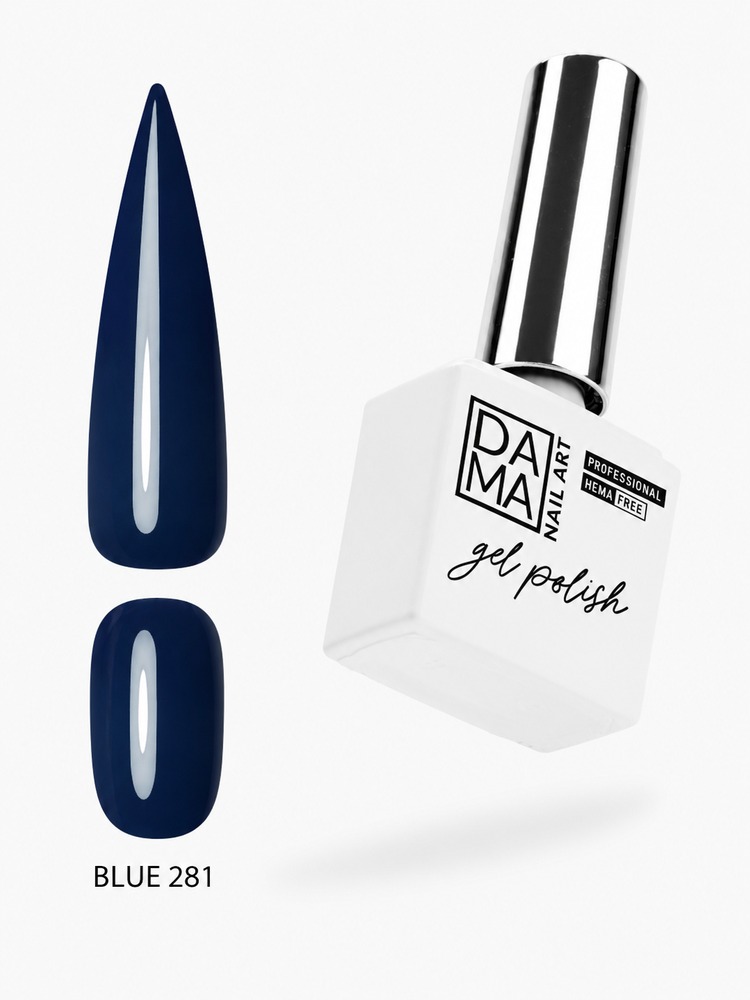 Esmalte semipermanente Blue 281 HEMA & TPO FREE DAMA NAIL ART