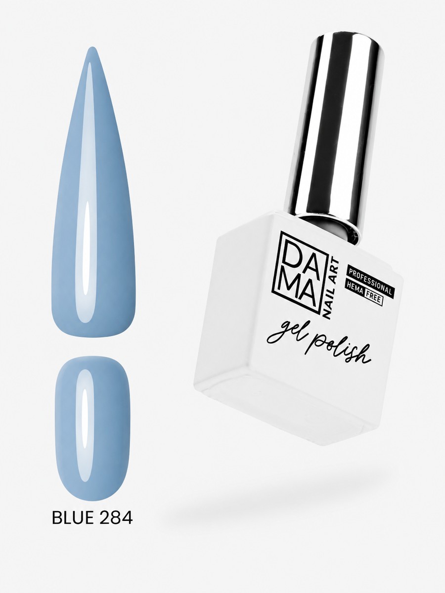 Esmalte semipermanente Blue 284 HEMA & TPO FREE DAMA NAIL ART