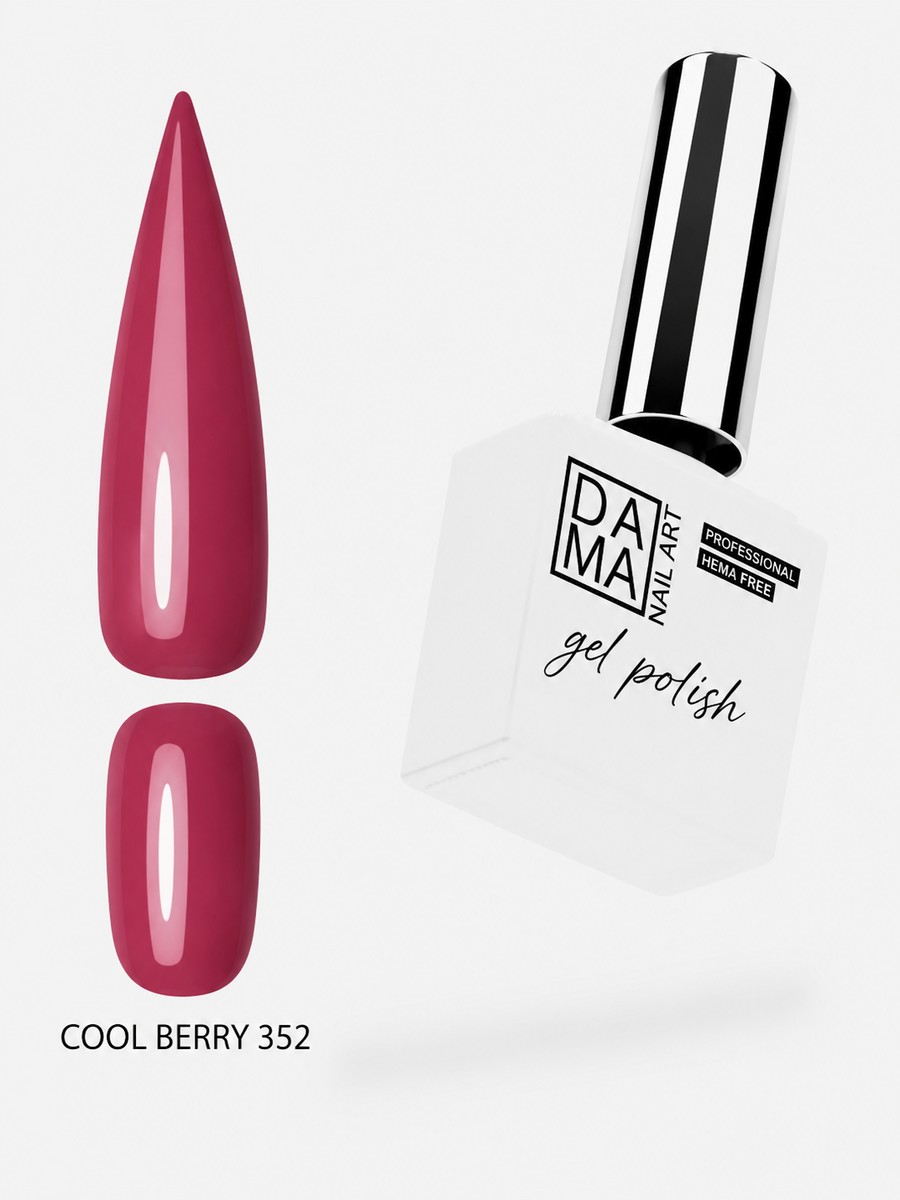 Esmalte semipermanente Cool Berry 352 HEMA & TPO FREE DAMA NAIL ART