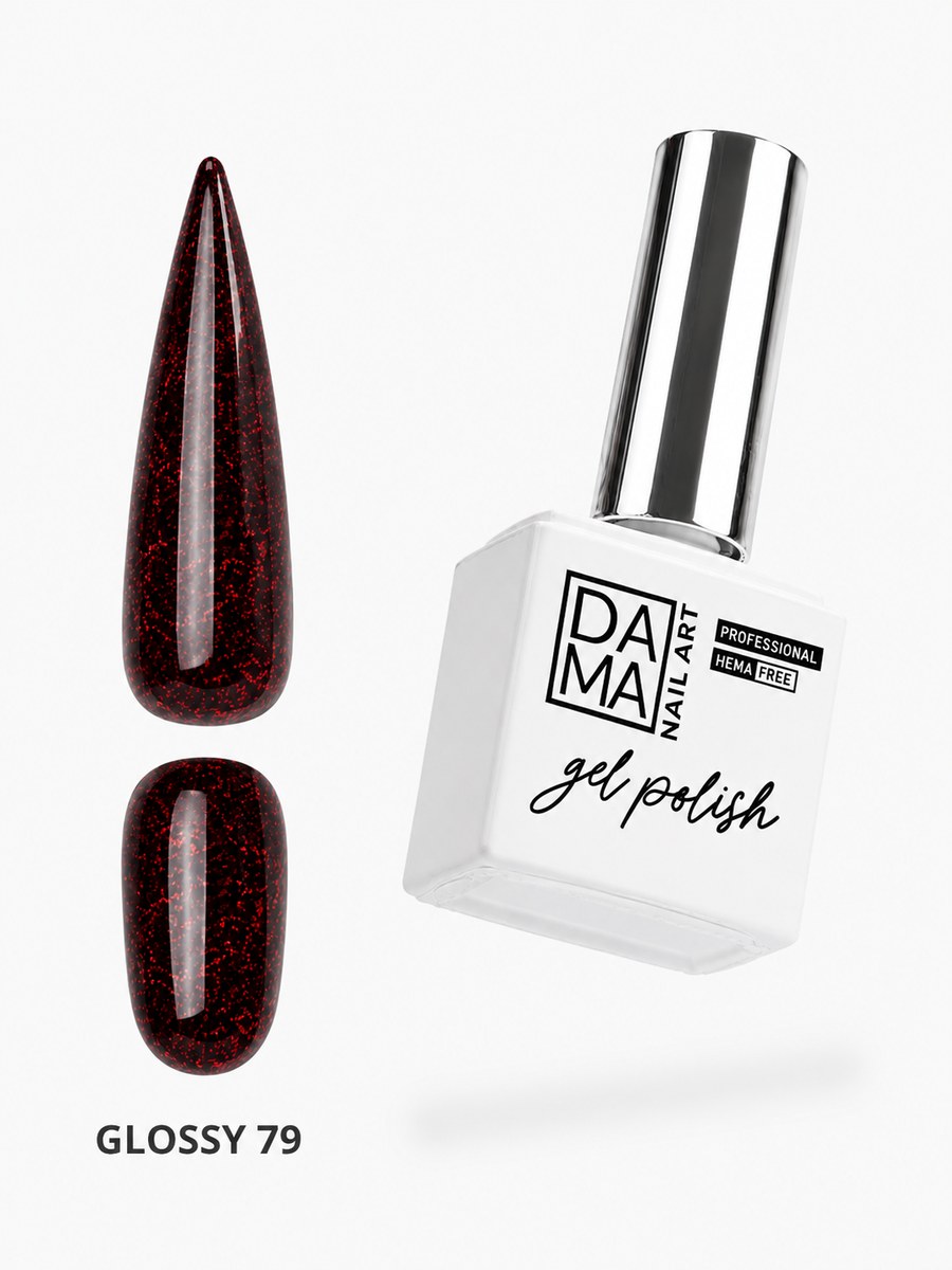 Esmalte semipermanente Glossy 79 HEMA & TPO FREE DAMA NAIL ART
