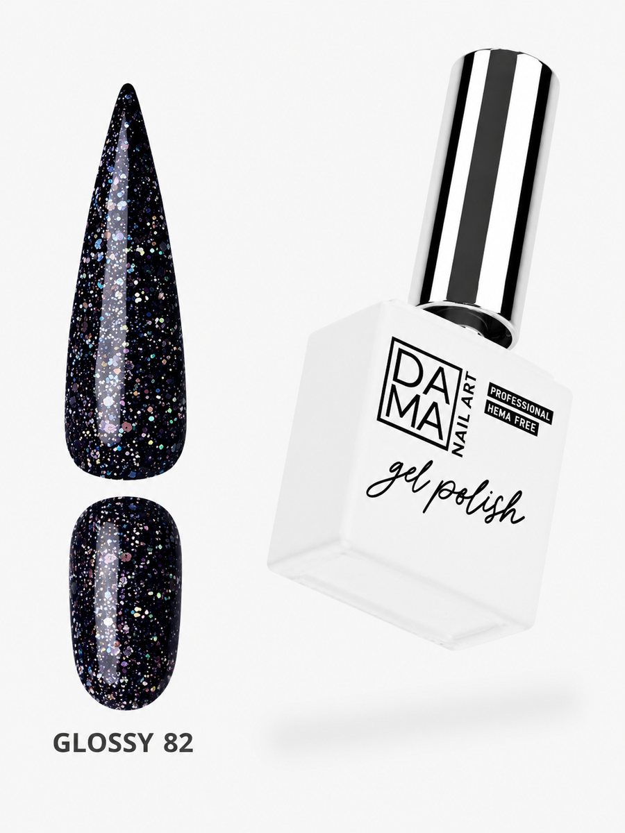 Esmalte semipermanente Glossy 82 HEMA & TPO FREE DAMA NAIL ART