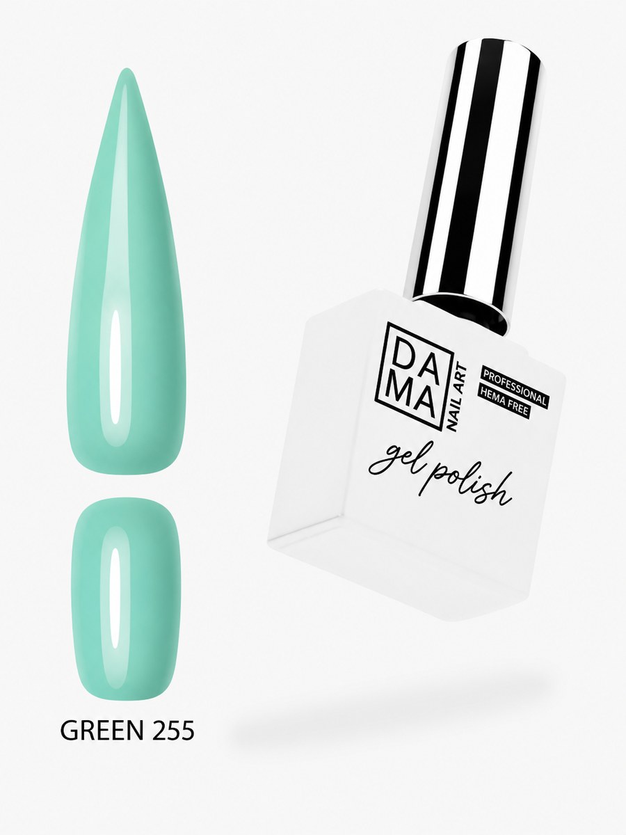 Esmalte semipermanente Green 255 HEMA & TPO FREE DAMA NAIL ART