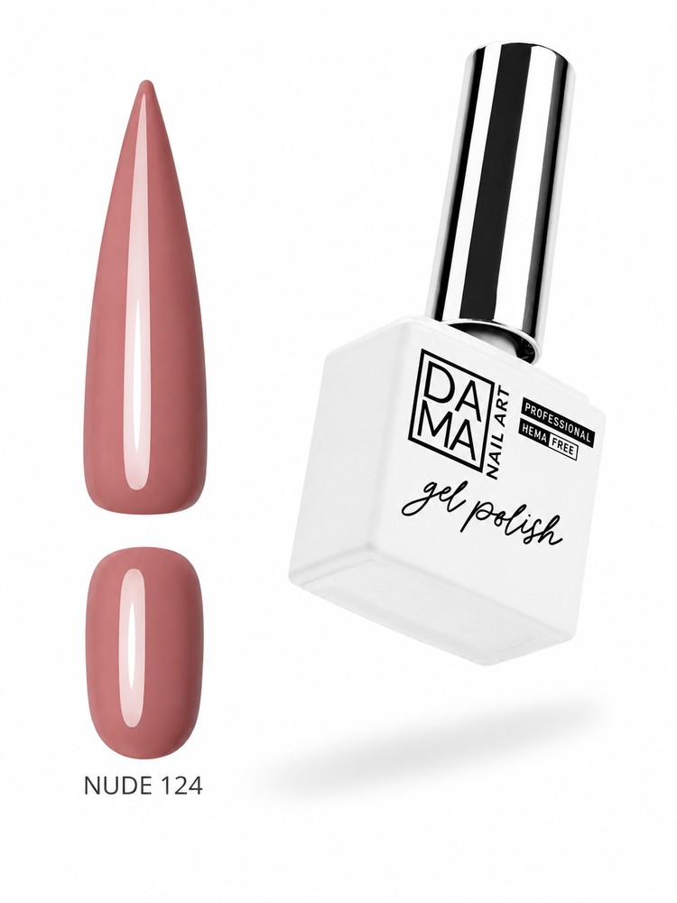 Esmalte semipermanente Nude 124 HEMA & TPO FREE DAMA NAIL ART