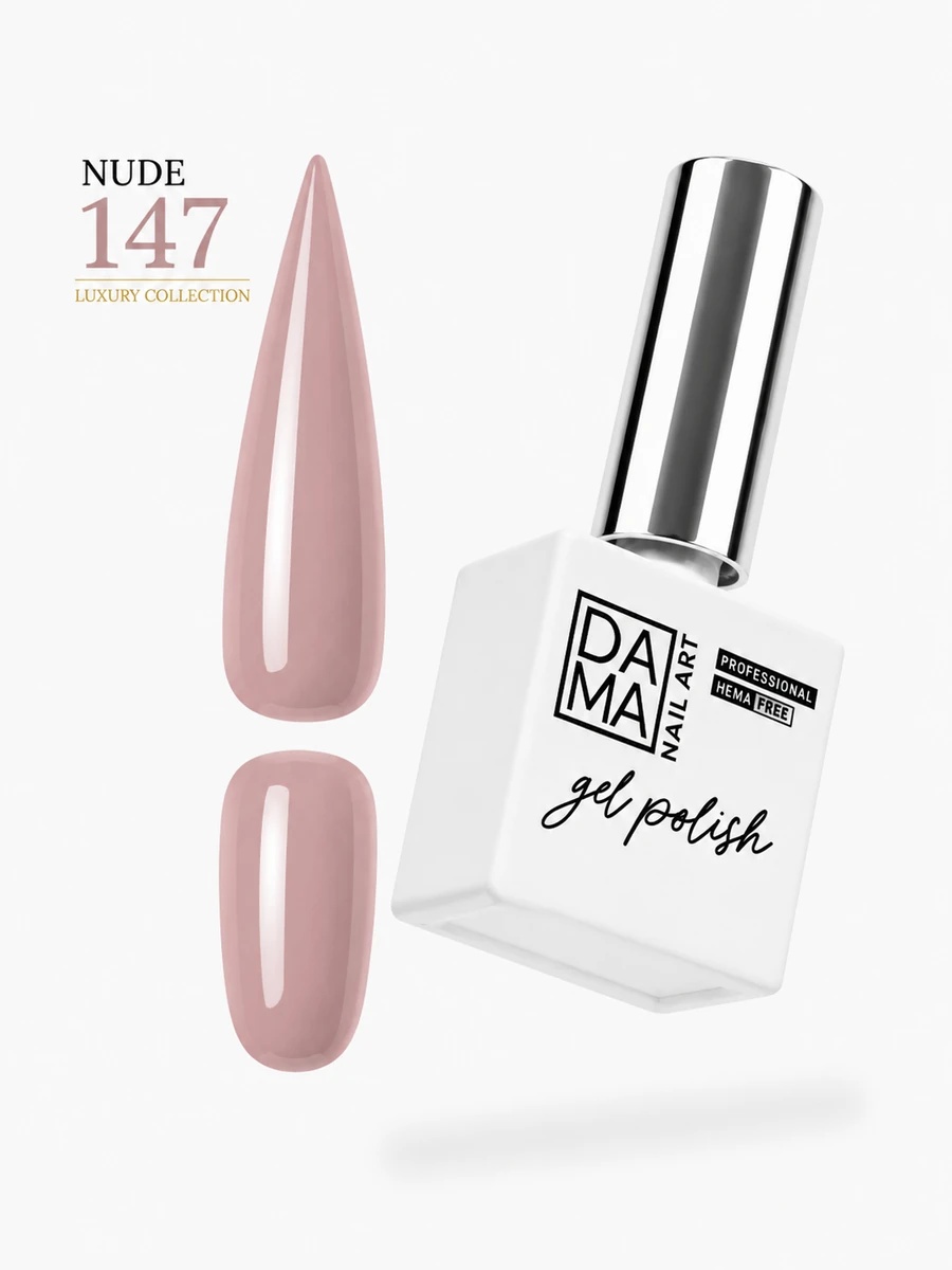 Esmalte semipermanente Nude 147 HEMA & TPO FREE DAMA NAIL ART