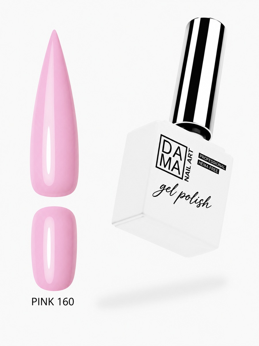 Esmalte semipermanente Pink 160 HEMA & TPO FREE DAMA NAIL ART