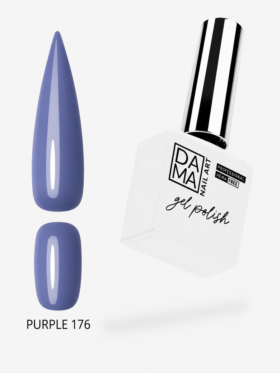 Esmalte semipermanente Purple 176 HEMA & TPO FREE DAMA NAIL ART