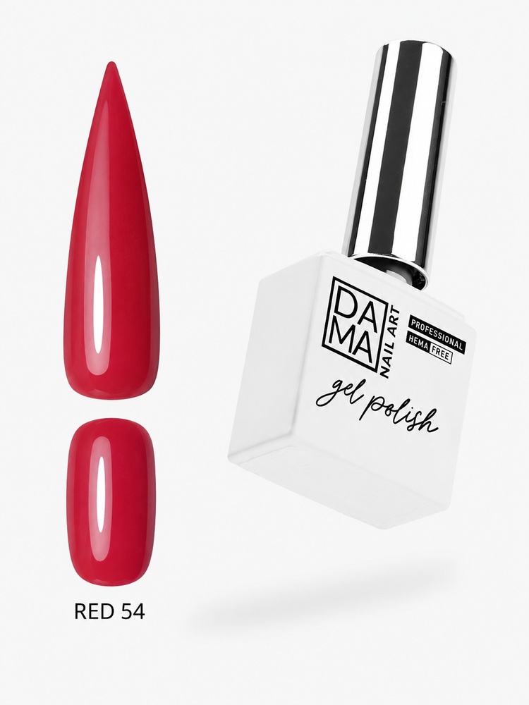 Esmalte semipermanente Red 54 HEMA & TPO FREE DAMA NAIL ART