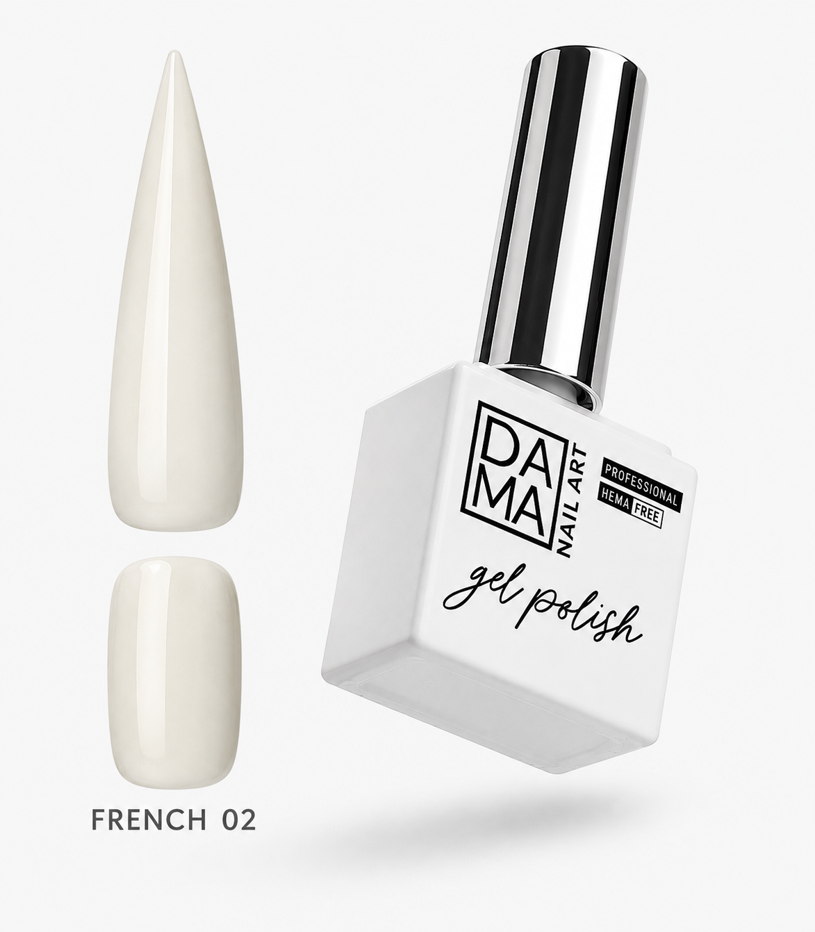 Esmalte semipermanente French 02 HEMA & TPO FREE DAMA NAIL ART
