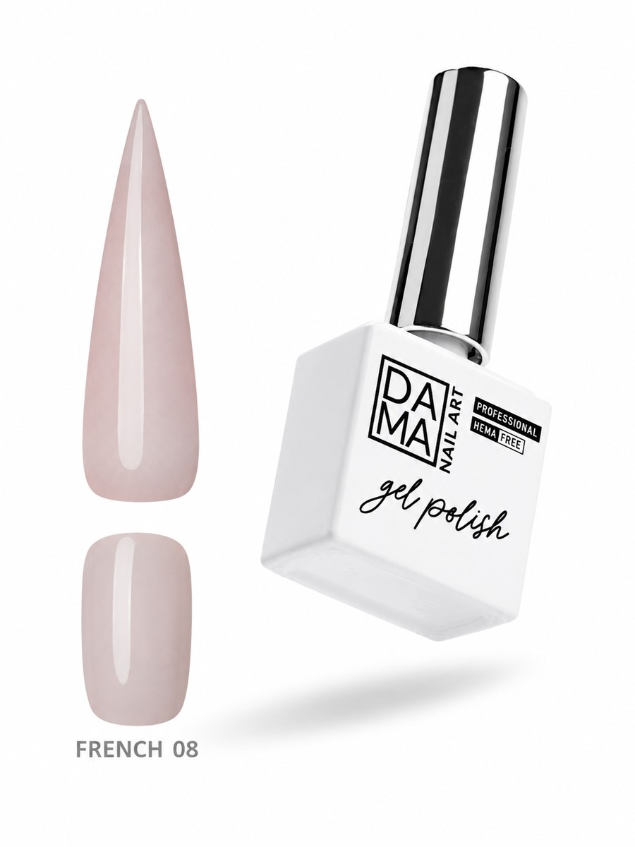 Esmalte semipermanente French 08 HEMA & TPO FREE DAMA NAIL ART