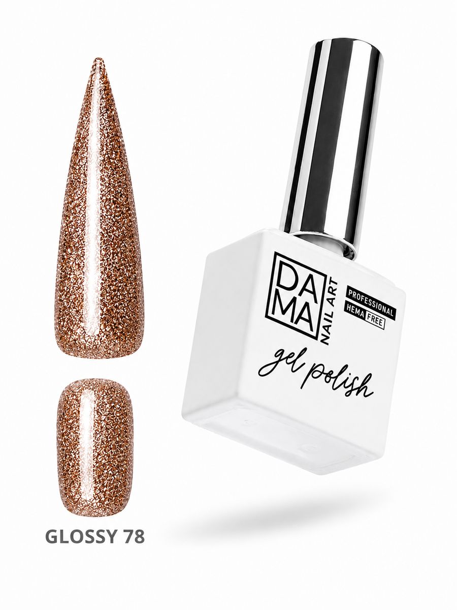 Esmalte semipermanente Glossy 78 HEMA & TPO FREE DAMA NAIL ART