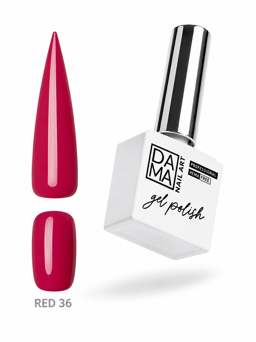 Esmalte semipermanente Red 36 HEMA & TPO FREE DAMA NAIL ART