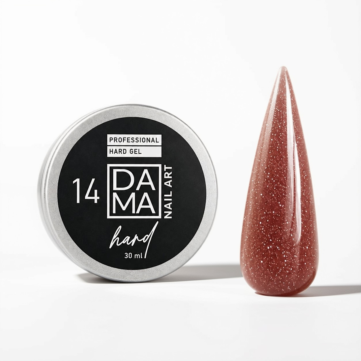 Gel Constructor Marrón Shine N°14 DAMA NAIL ART HEMA & TPO FREE