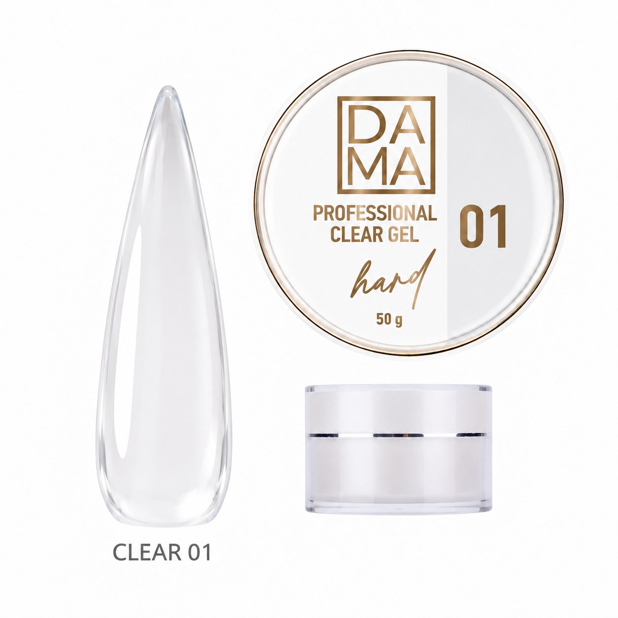 Gel constructor Transparente N°01A DAMA NAIL ART HEMA & TPO FREE