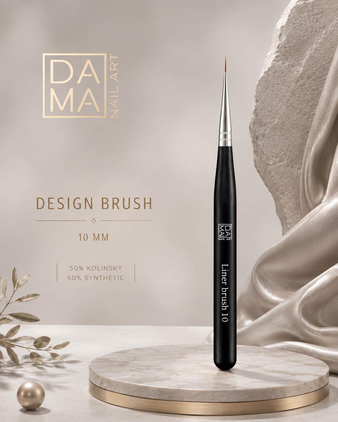 Pincel de diseño 10 Dama nail art